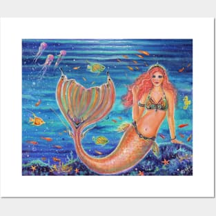 Naia mermaid art by Renee Lavoie Posters and Art